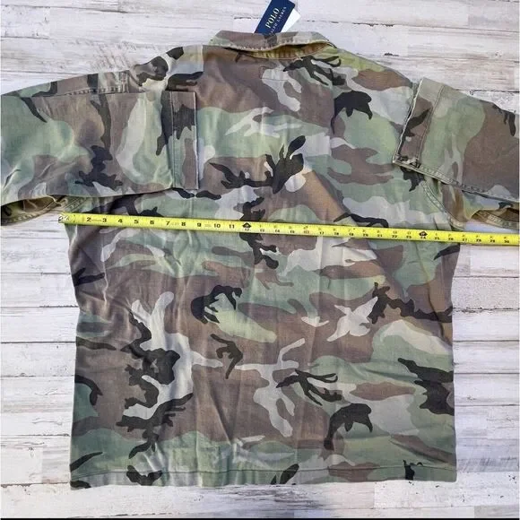 Polo Ralph Lauren Camo Military Over Shirt USRL Jacket Camouflage Size XL NWT - Picture 4 of 6